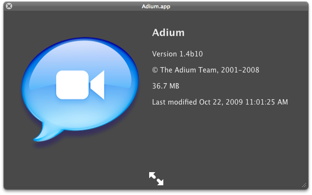 我的第一个Adium Xtra：Snow Leopard iChat