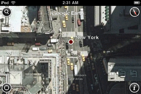 体验iPhone/iPod touch上的Google Earth有感