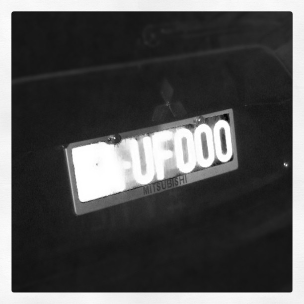 超Cool的车牌号。 (Taken with instagram )