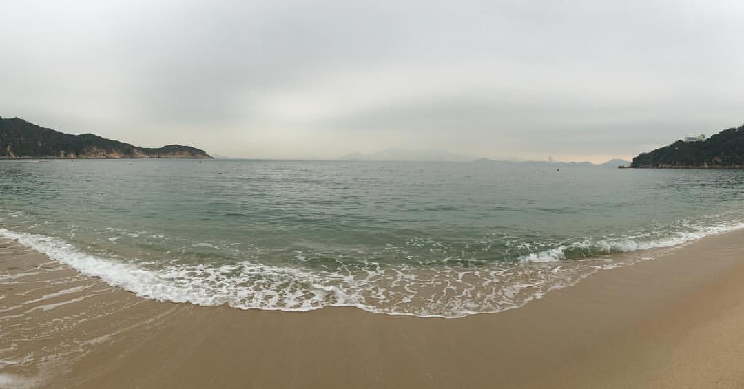 #海 (at 長洲東灣泳灘 Cheung Chau Tung Wan Beach)