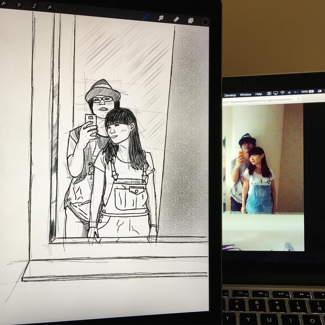 每天十分钟，Apple Pencil 测试。 cc @0dayzh @misu0day (at 深圳龙岗)