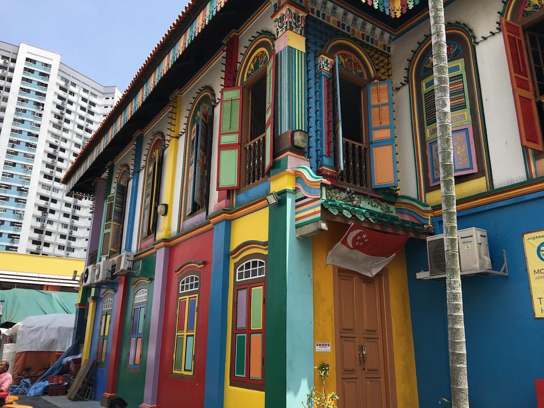 Colorful House. (at Little India Arcade @ Little India, Singapore)