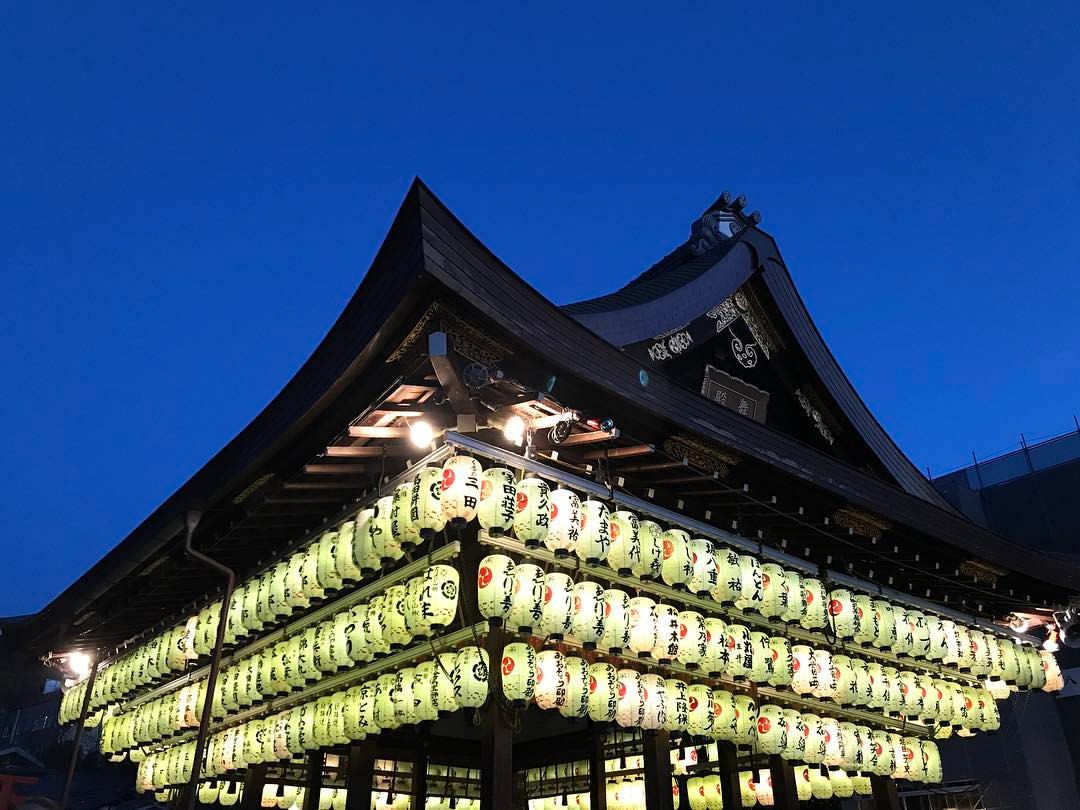 #Lanterns (at 八坂神社 常盤新殿)
