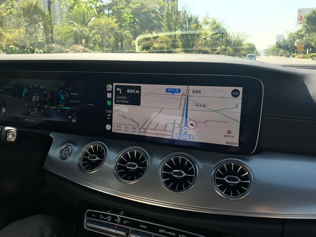 Testing CarPlay. (at Qingyuan, Guangdong)